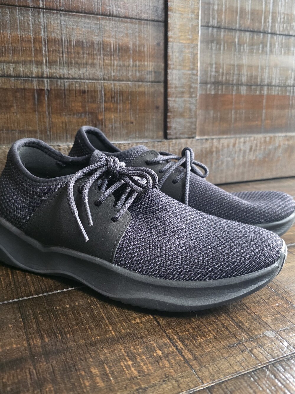 Vessi Everyday Sneakers‎ Black Knit Waterproof Casual Vegan Womens 7